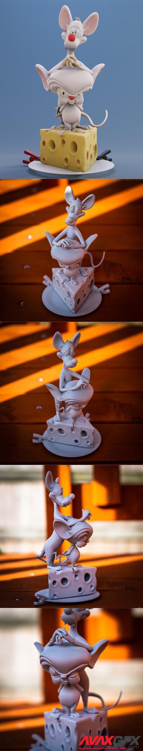 Pink and the Brian – 3D Printable STL