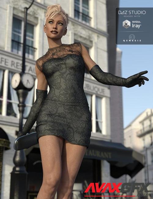 Femme Fatale Cocktail Dress for Genesis 3 Female(s)