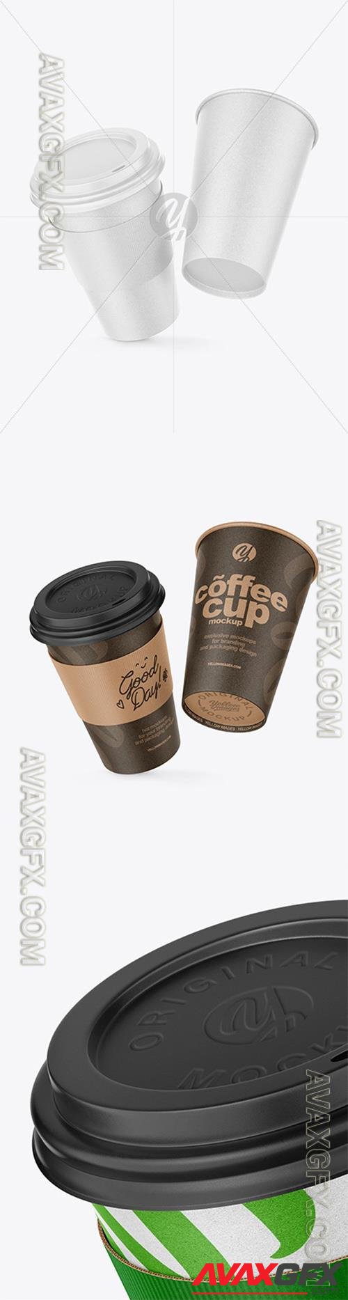 Two Paper Coffee Cups Mockup 94822 TIF