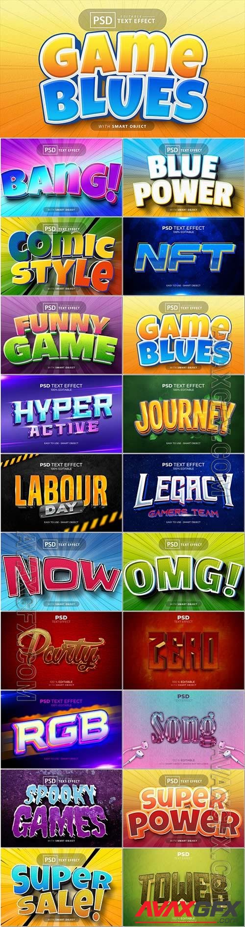 Psd text effect set vol 385