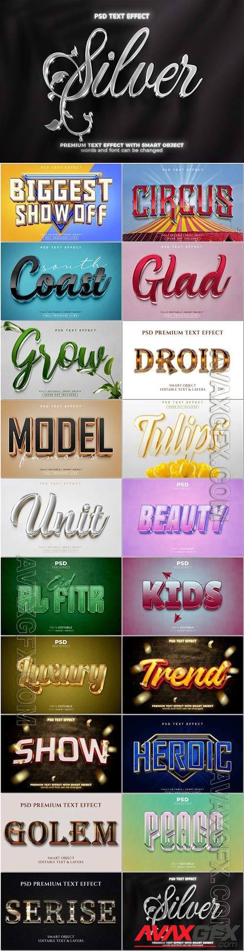 Psd text effect set vol 384