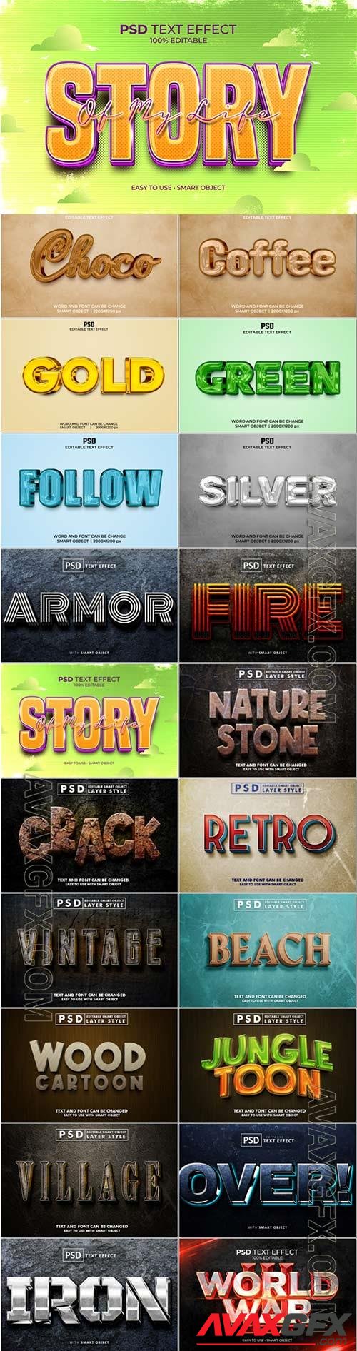 Psd text effect set vol 386