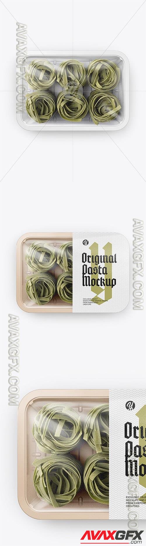 Plastic Tray With Pasta Mockup 83395 TIF