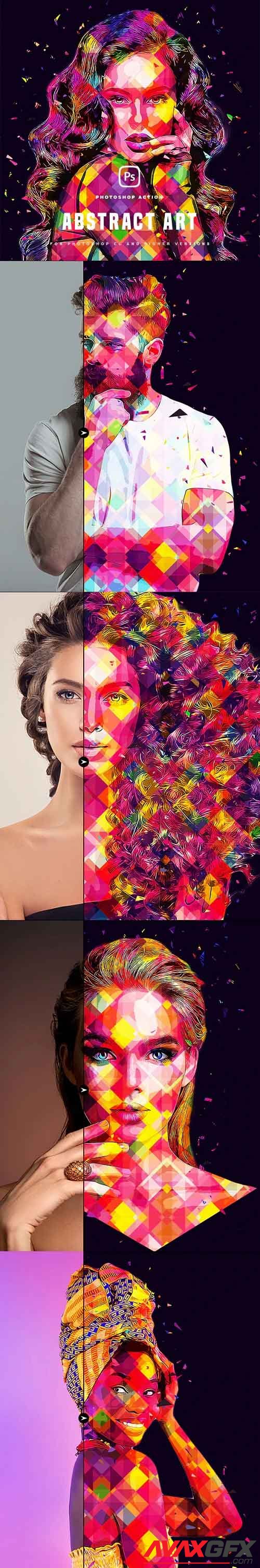 Abstract Art Photoshop Action - 36400251