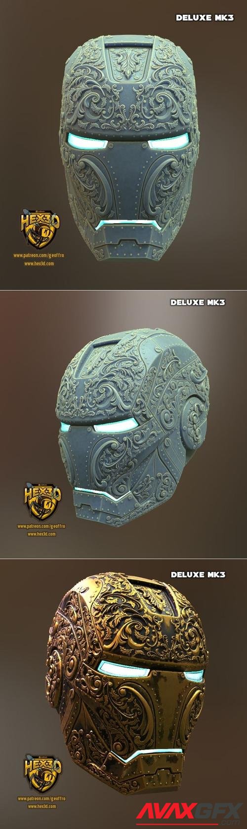 Ironman M3k Deluxe Helm – 3D Printable STL