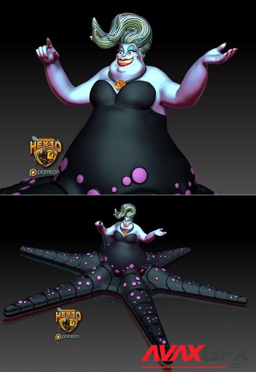 Articulated Ursula v1-2 – 3D Printable STL