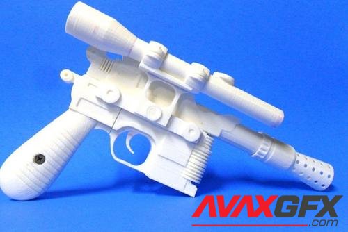 Han Solo Blaster – 3D Printable STL