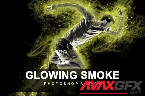 Glowing Smoke Photoshop Action - 6800298