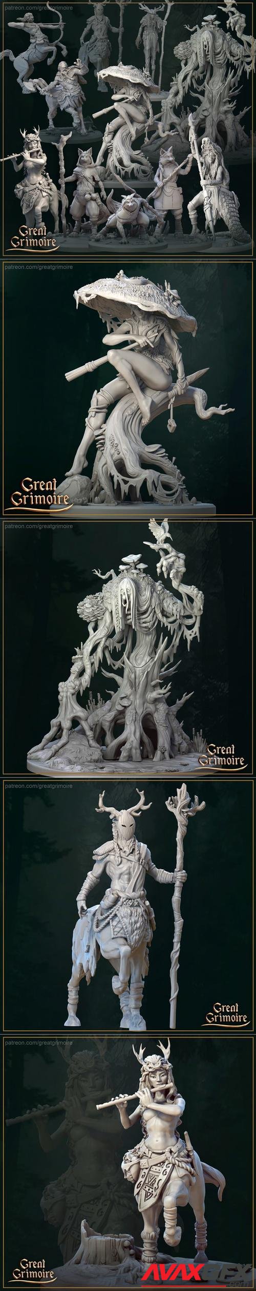 Great Grimoire - Beyond the Evergreen Forest January 2022 – 3D Printable STL