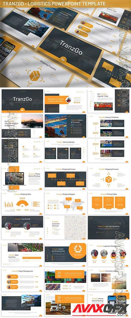 Tranzgo - Logistics Powerpoint Template V5QP3EC