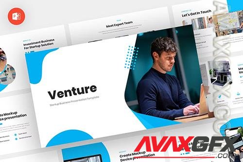 Venture - Startup Business Powerpoint, Keynote and Google Slides Template