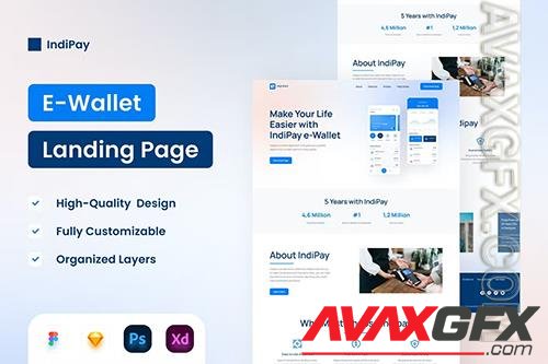 E-Wallet Landing Page - UI Design KY4PVPR