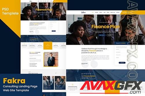 Consulting Landing Page Website Template