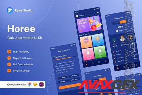 Horee - Quiz Mobile App UI Kits SNPP6KJ