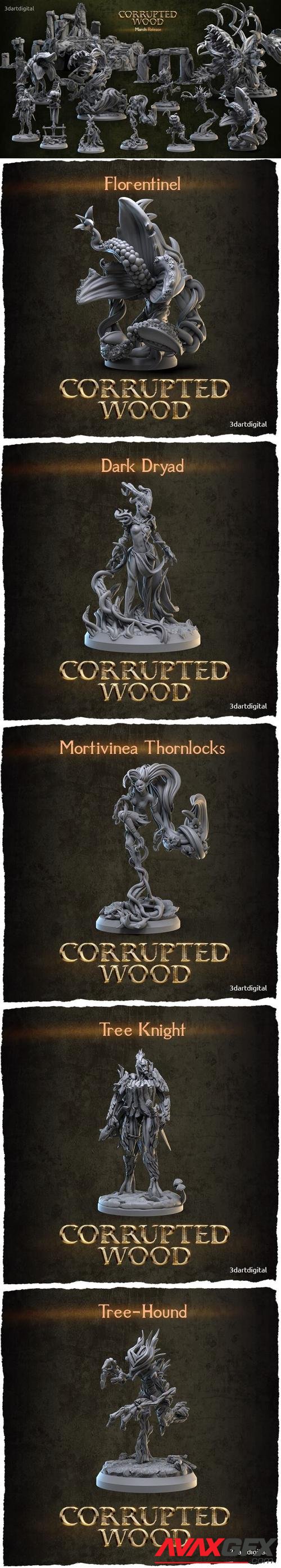 3DArtDigital - Corrupted Wood – 3D Printable STL