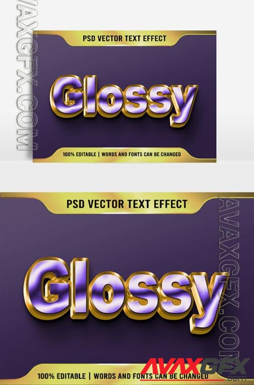 Psd Text 3D very beautiful Glossy