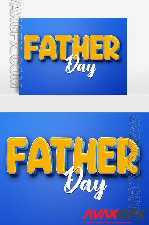 Psd Psd Text 3D very beautiful Father day