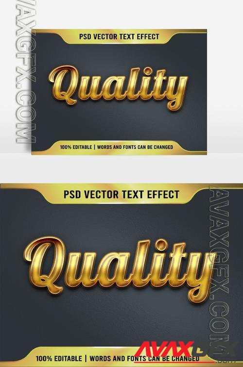 Psd Quality golden text very beautiful