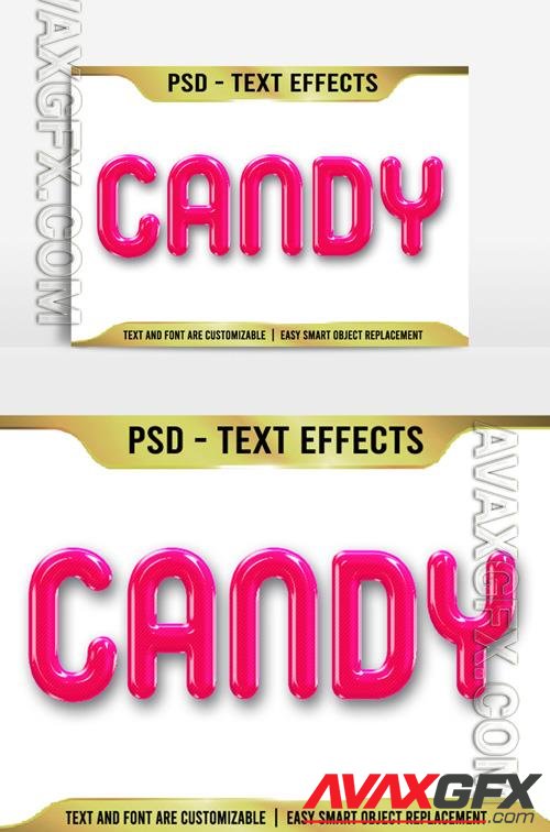 Psd Candy Text 3D very beautiful