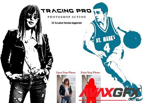 Tracing Pro Photoshop Action - 7077477