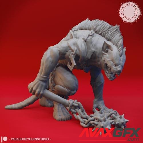 Yeenoghu - Tabletop Miniature – 3D Printable STL