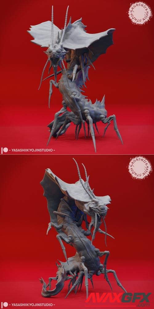 Remorhaz - Tabletop MIniature – 3D Printable STL