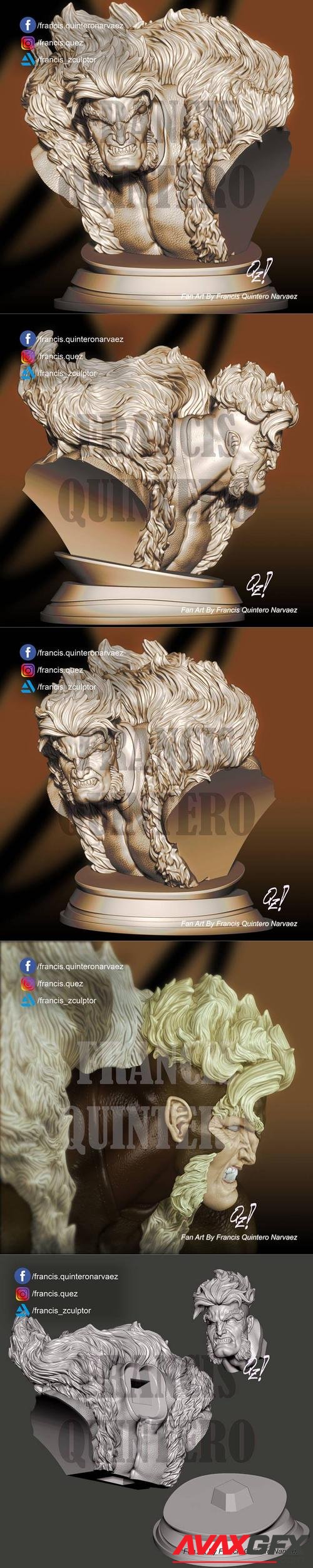 Sabretooth Bust – 3D Printable STL