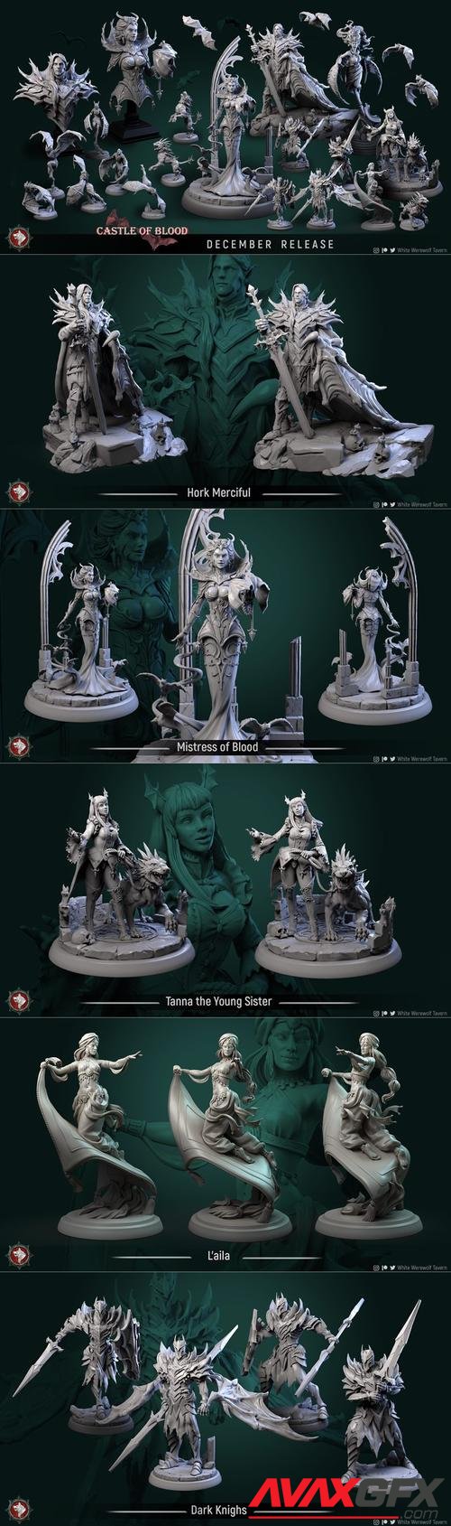 White Werewolf Tavern - Castle of Blood December 2021 – 3D Printable STL