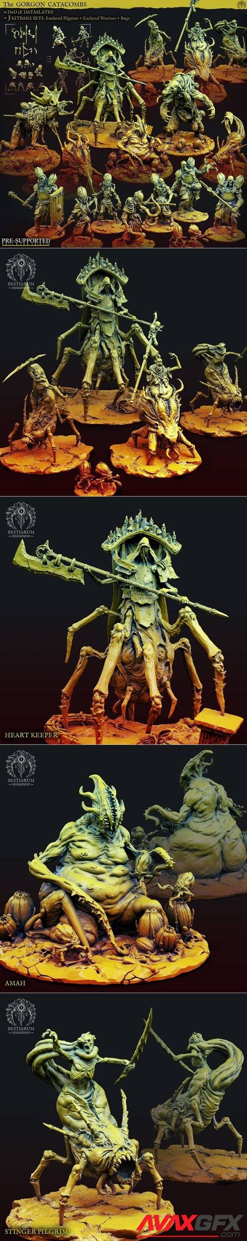Bestiarum Miniatures - The Gorgon Catacombs April 2021 – 3D Printable STL