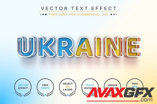 Ukraine - Editable Text Effect - 7082861