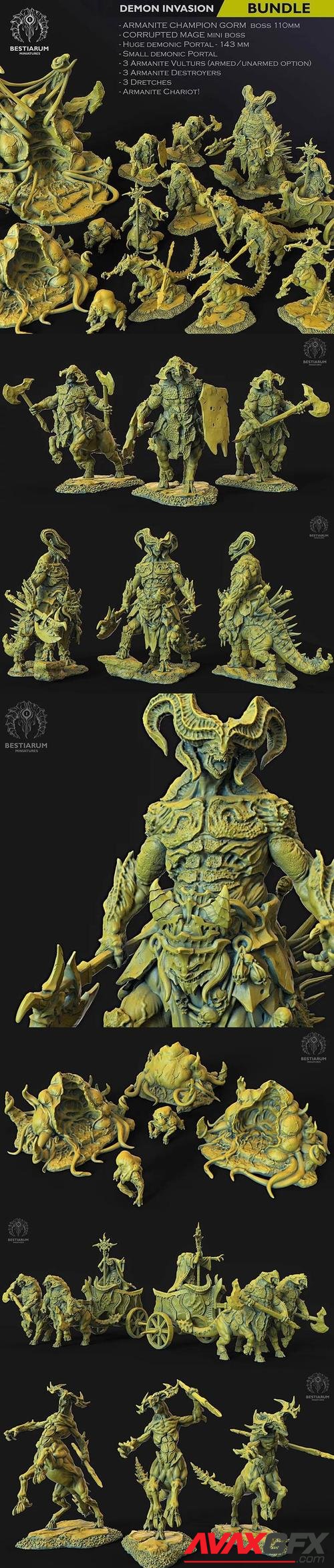 Bestiarum Miniatures - Demon Invasion - July 2020 – 3D Printable STL