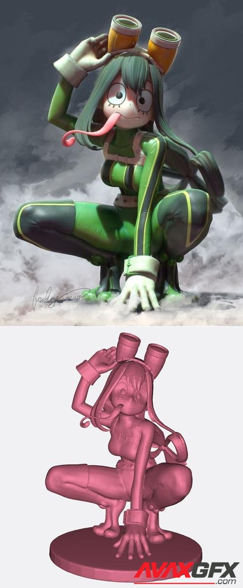 Froppy, Tsuyu Asui from My Hero Academia – 3D Printable STL