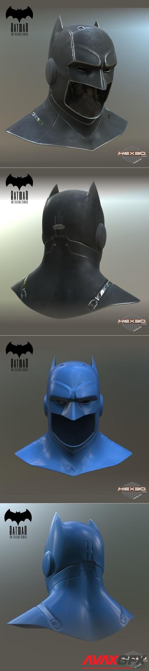 Hex3D Batman Cowl – 3D Printable STL