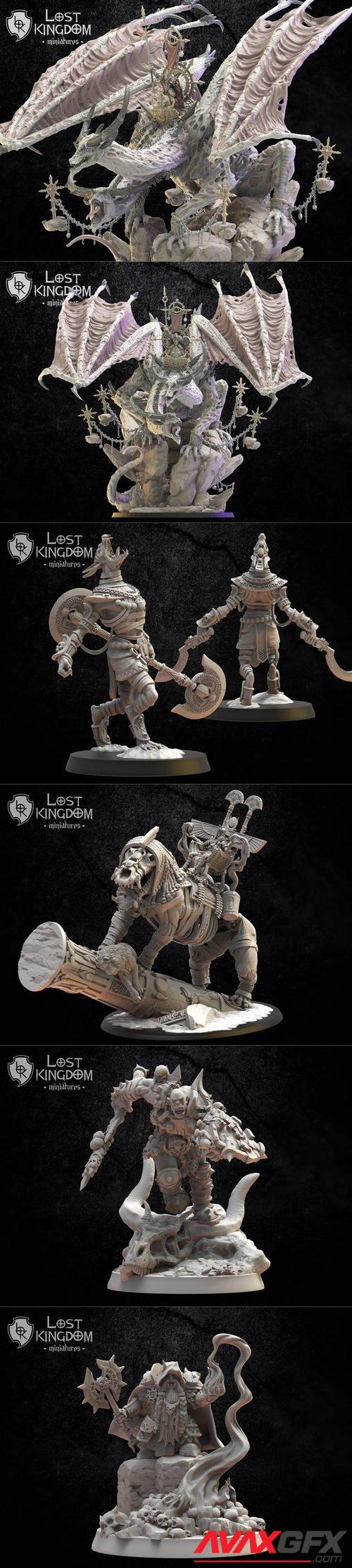 Lost Kingdom Miniatures - Wecome pack February 2022 – 3D Printable STL