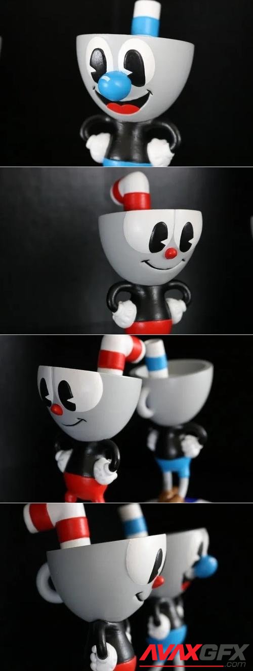 Cuphead and Mugman – 3D Printable STL