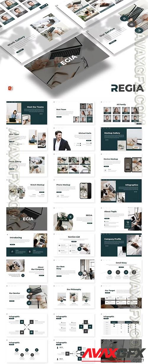 Regia - Business Powerpoint, Keynote and Google Slides Template