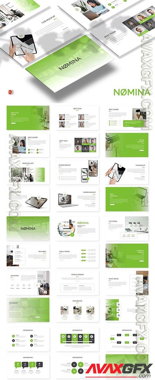 Nomina - Business Powerpoint, Keynote and Google Slides Template