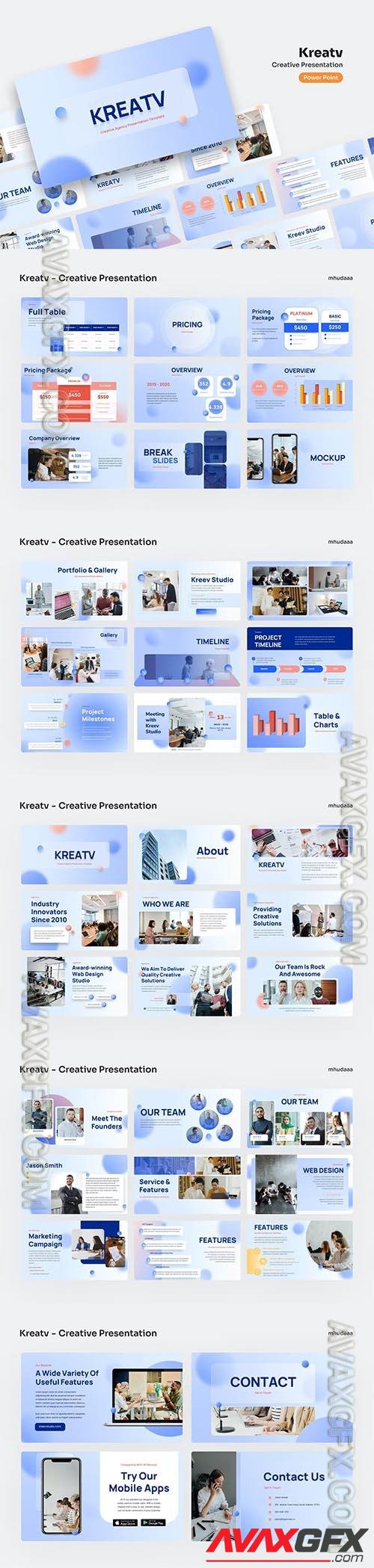 Kreatv - Creative PowerPoint Presentation KMEXNU5