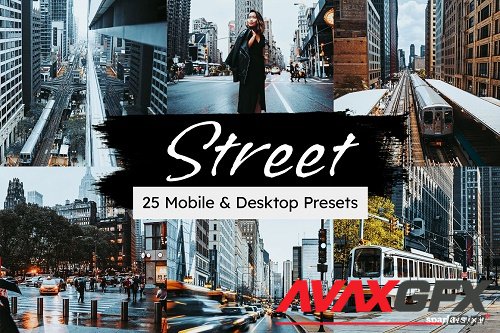 25 Street Lightroom Presets LUTs - 7082311