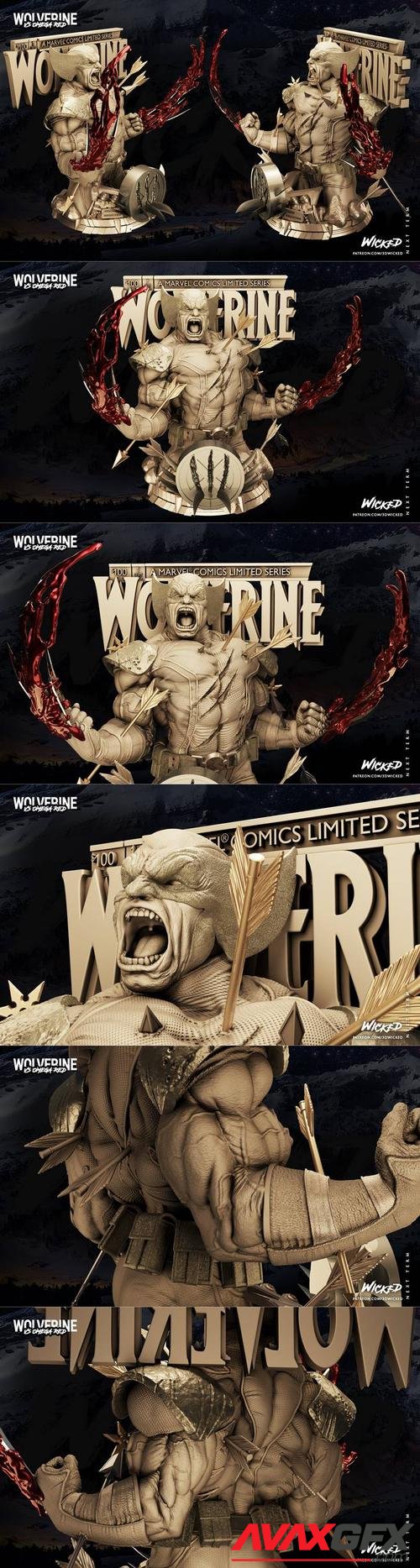 3DWicked Wolverine Bust – 3D Printable STL