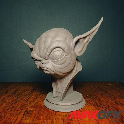 Yoda Bust – 3D Printable STL