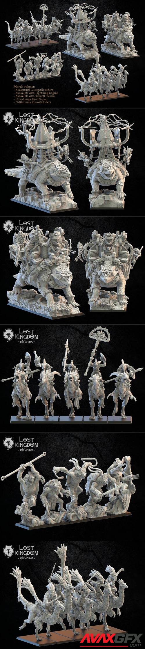 Lost Kingdom Miniatures March 2021 – 3D Printable STL