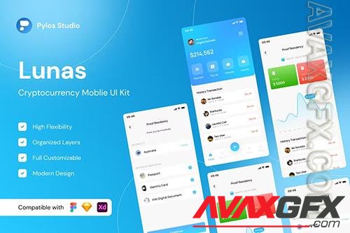 Lunas - Digital Payment Mobile App UI Kits