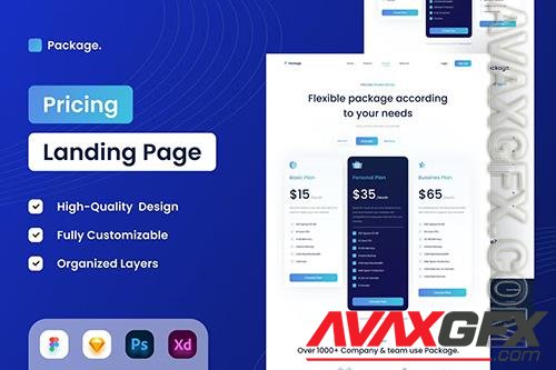 Pricing Landing Page - UI Design WGVAJBZ