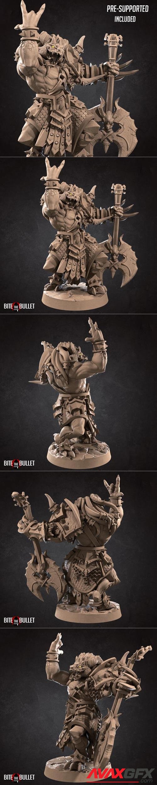 Diox, the Metal Bard Dragonborn – 3D Printable STL