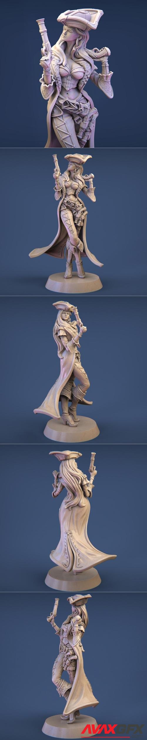 Anne the Pirate Captain – 3D Printable STL