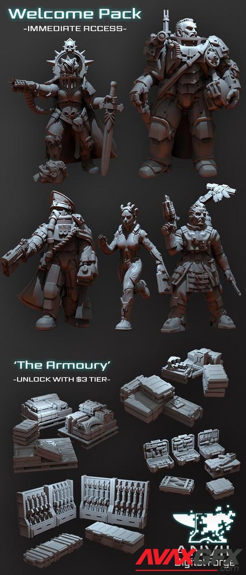 Anvil Digital Forge Character collection and The Armoury Welcome Pack – 3D Printable STL