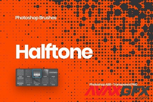 Abstract Halftone Photoshop Brushes