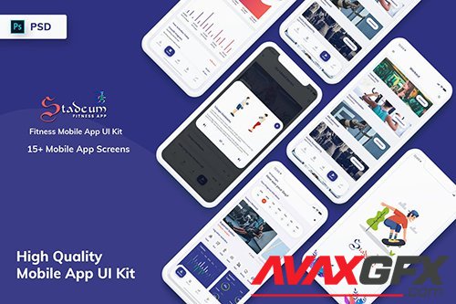 Stadeum - Fitness Mobile App UI Kit