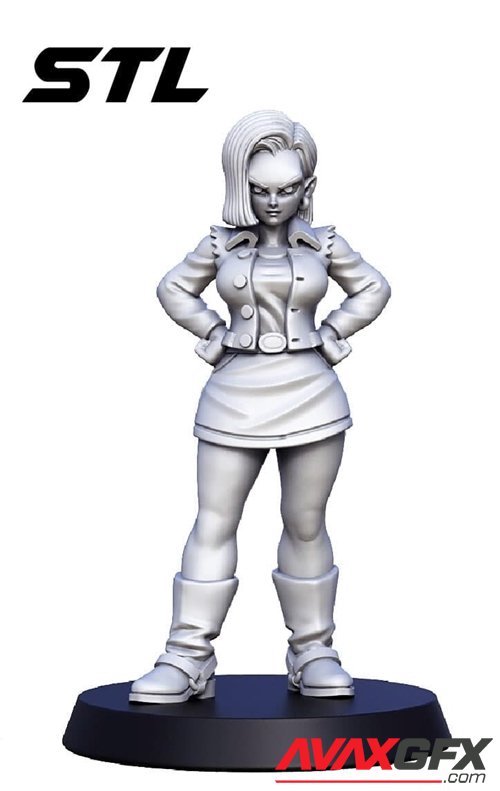 Android 18 Dragon Ball – 3D Printable STL